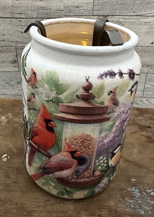 Spring/Summer Flowers & Birds Tealight Holder