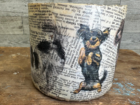 16 oz Soy Wax Caramel Scented Candle w/Dogs