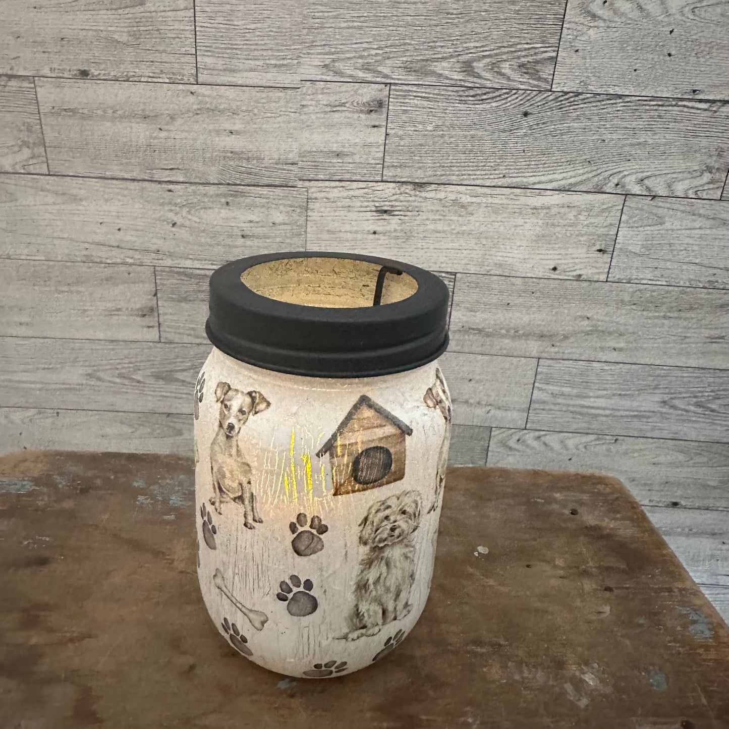 Dog Tea Light Holder