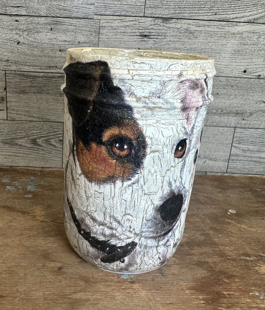 8 oz Soy Wax French Vanilla Candle - Beagle