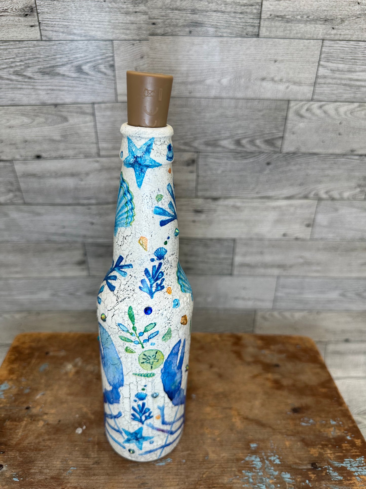 Lobster/Sea Shells Small Light Up Bottle