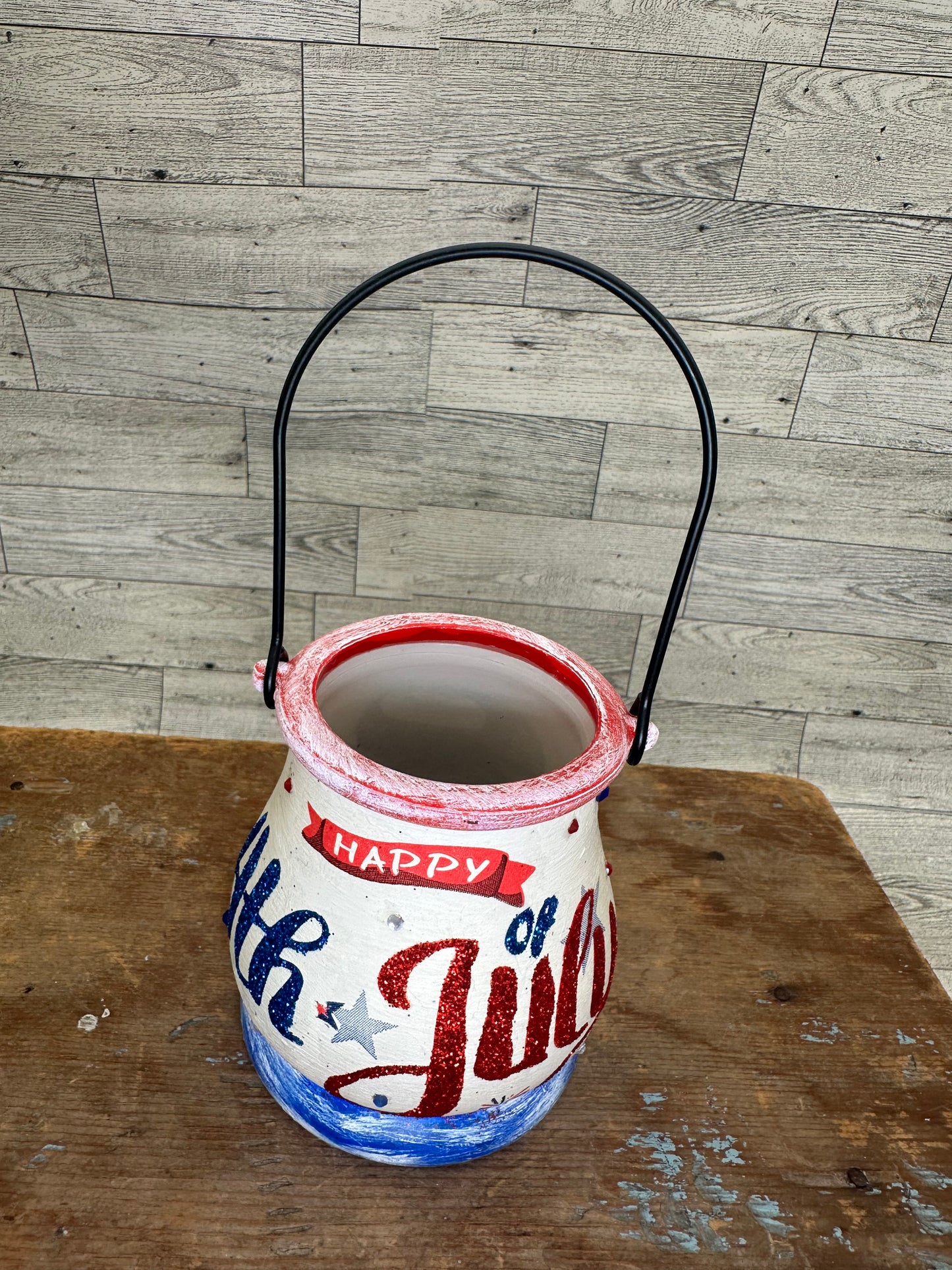 4th of July Gnomes Hanging Tealight Holder