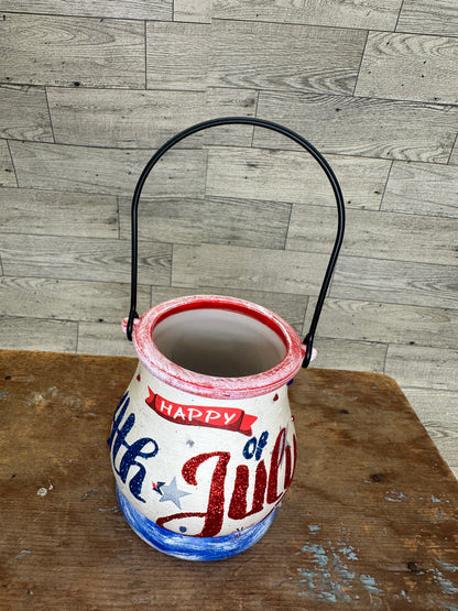 4th of July Gnomes Hanging Tealight Holder